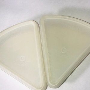 Tupperware Kitchen - 2 VTG Tupperware Pie Wedge Slice Keeper Containers Tupperware Kitchen - 2 VTG Tupperware Pie Wedge Slice Keeper Containers